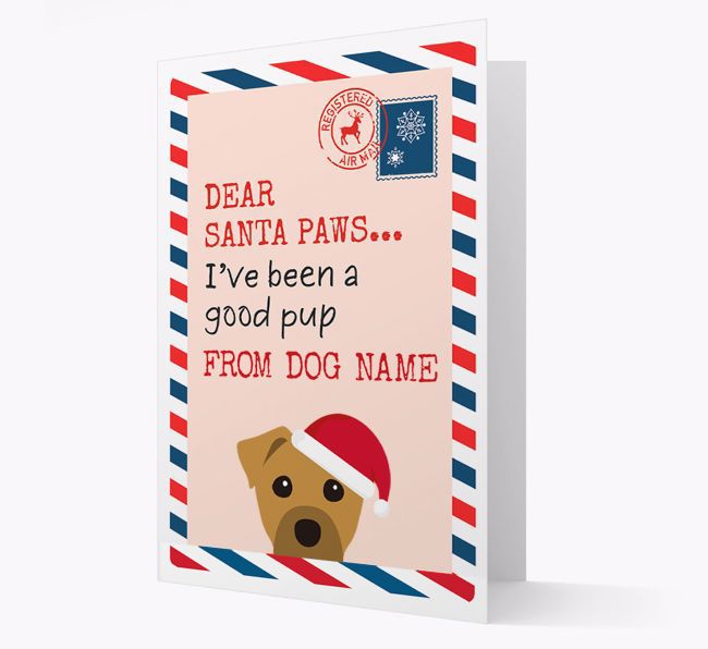 'Dear Santa' Card with your {breedFullName} Christmas Icon